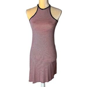 American Eagle Red, White, Blue Striped Bodycon Racerback Dress Size XS